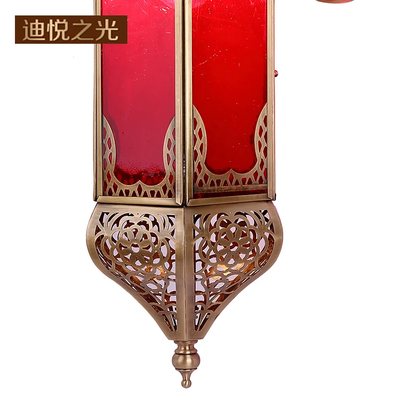 

Copper Wall Lamps Vintage Nordic style LED Wall Lamp Bedroom Corridor Aisle Hotel Restaurant lighting E27