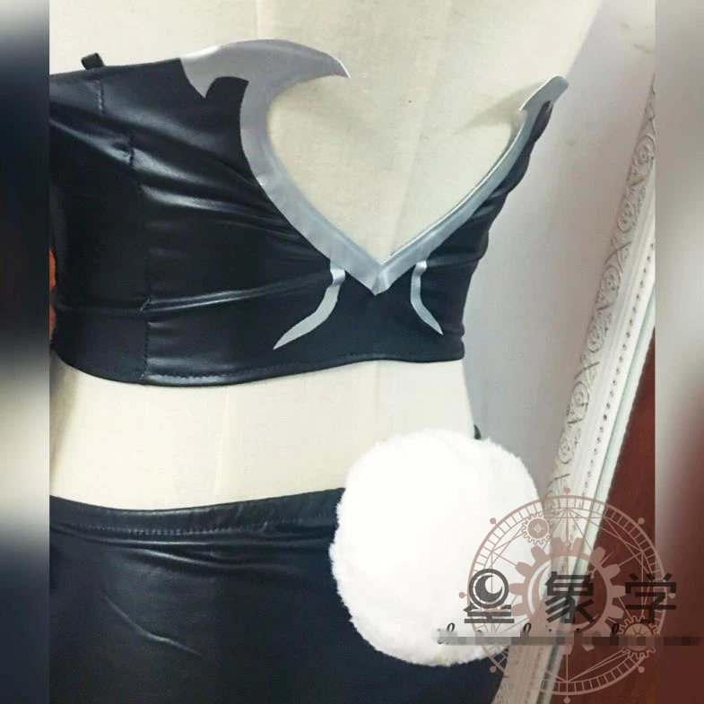[Customize] аниме Final Fantasy XIV FF14 сексуальный костюм из искусственной кожи с черным