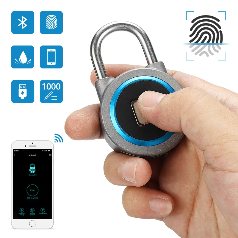 USB Перезаряжаемый IP65 Водонепроницаемый умный БЕСКЛЮЧЕВОЙ Bluetooth блокировка