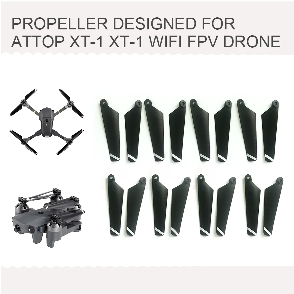 8 пар пропеллеров для Attop XT 1 Wifi FPV Дрон RC Квадрокоптер вертолет пропеллер|Детали и