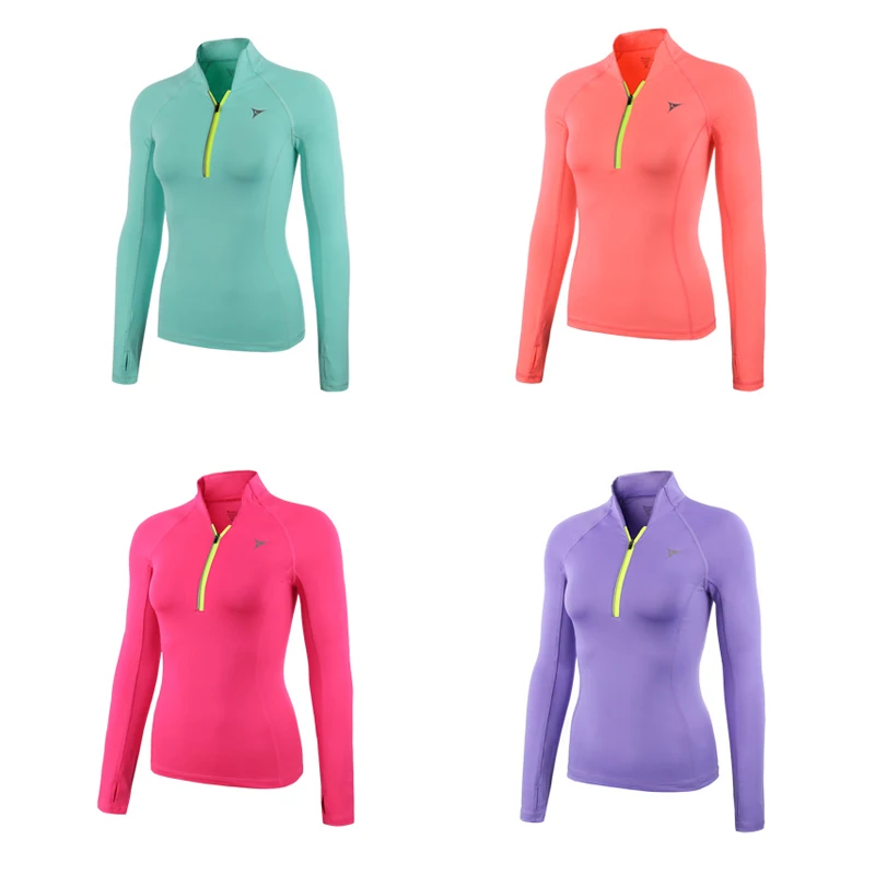 Yoga Shirts Running Long Sleeve Half Zipper Women Jacket Gym Clothing Workout Training Sport Sweatshirts Sportswear |