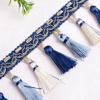 yoyue 11 yardslot 7cm wide lace fringe curtains key tassel diy stage clothes accessories decoration curtain lace ribbon