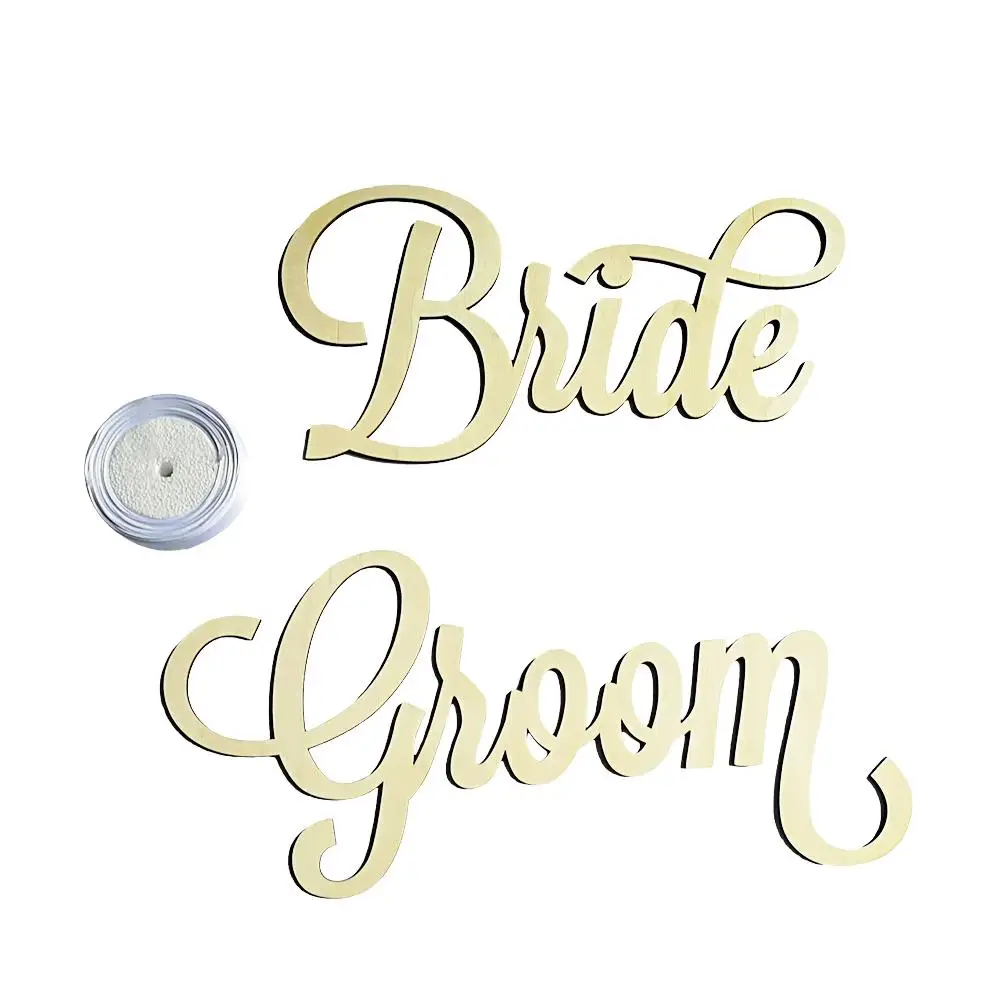 Деревянный стул в деревенском стиле для свадьбы 2 шт. знаки на стулья невесты и