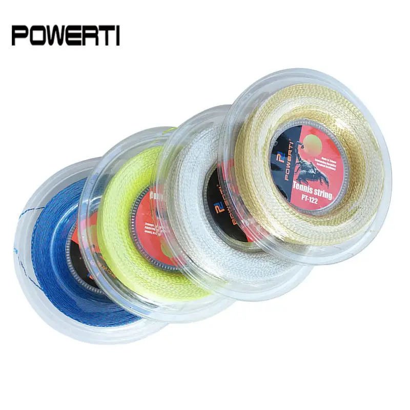 Powerti  1.30mm tennis racket string nylon wire tennis training string white soft power durable string 200m reel