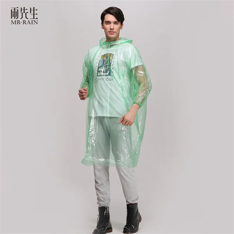 5 шт одноразовый дождевик для взрослых утепленный плащ путешествий пеших