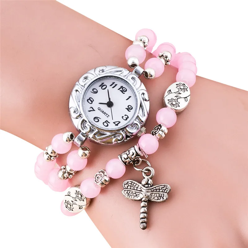 Женские часы браслет кварцевые наручные со стразами кожаный ремешок mujer relojes horloge