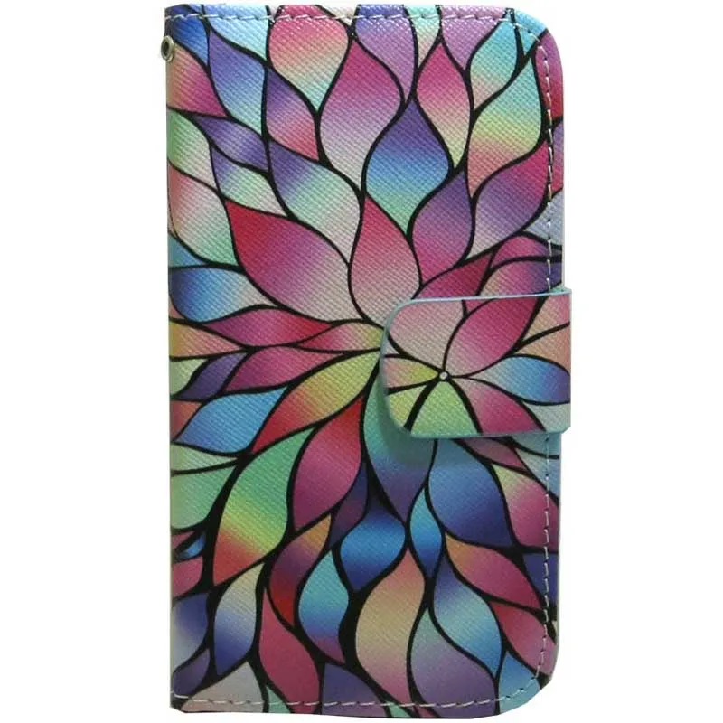 1x Цветной Flower слота бумажник карты держатель флип чехол для HOMTOM HT 3 16 7 17 27 50|Сумки