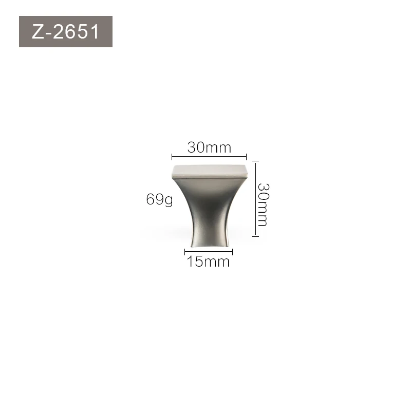 Z-2651 Кухонные дверные ручки, ручки для шкафа, ящики, цинковые ручки, сплав, дверные ручки для шкафа, современный стиль, фурнитура - Цвет: Z-2651