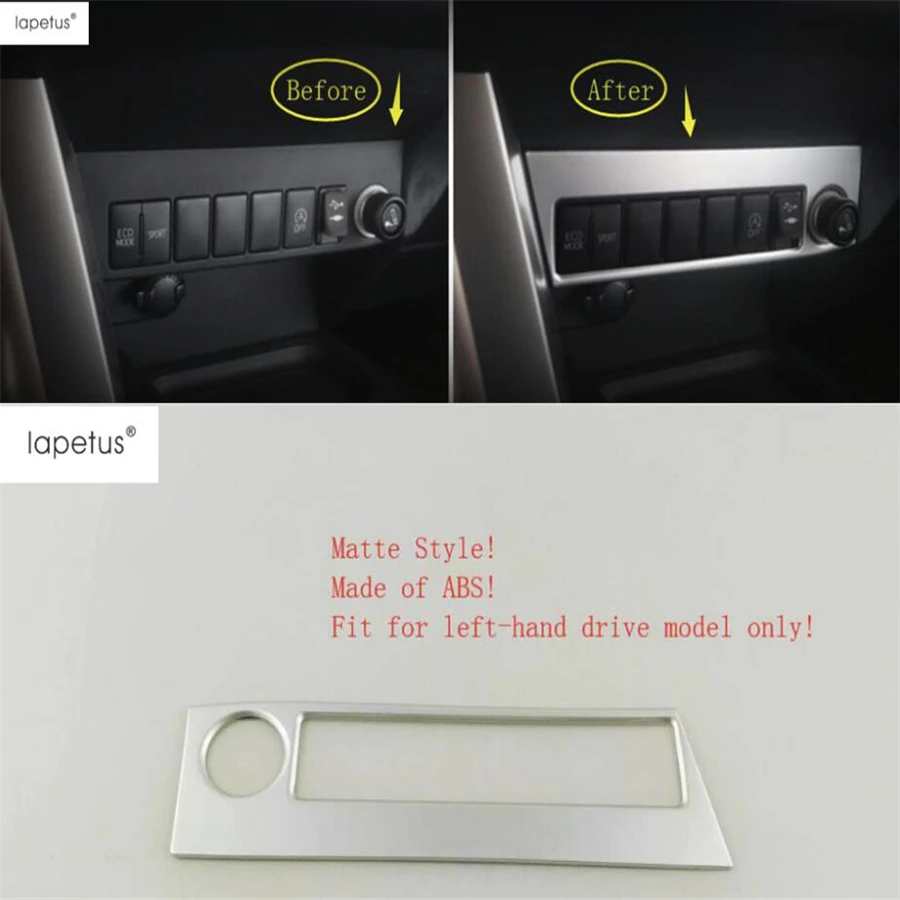 Lapetus аксессуары для Toyota Rav4 Rav 4 2016 2017 2018 кнопка переключателя прикуривателя панель