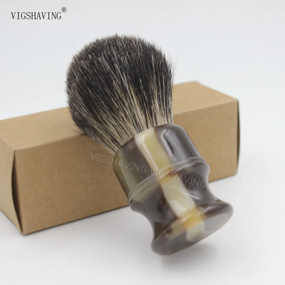 Vigshaving помазок смолы ручка чисто барсук волос Для мужчин Кисточка для бритья