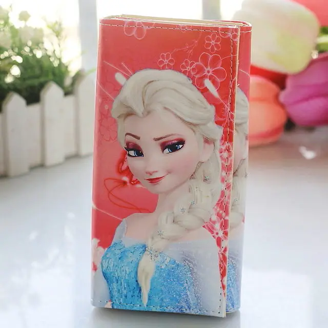 Дисней мультфильм принцесса Холодное сердце Эльза и Анна кошелек милый студенческий Леди хранения монет PU кошелек София держатель карты - Цвет: 10