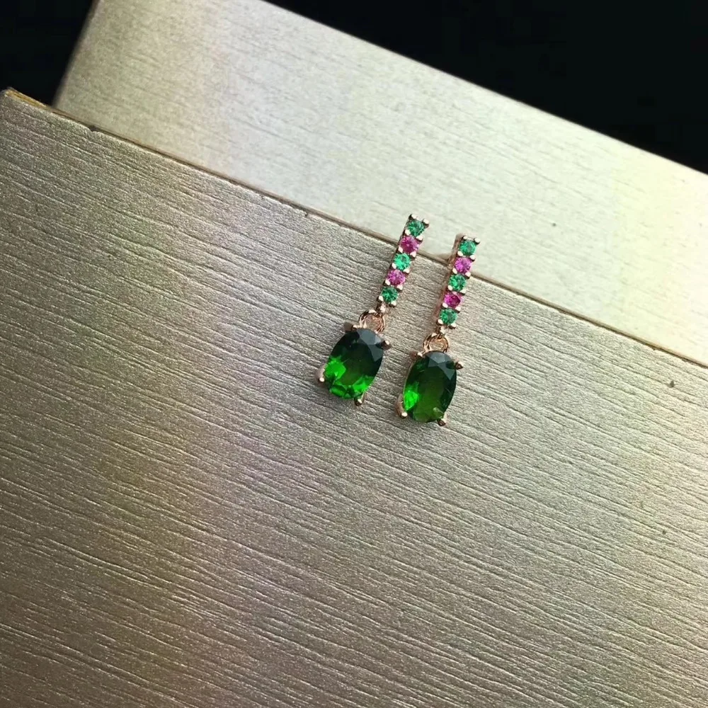 Женские серьги-подвески из серебра 925 пробы 4 Х6 | Украшения и аксессуары