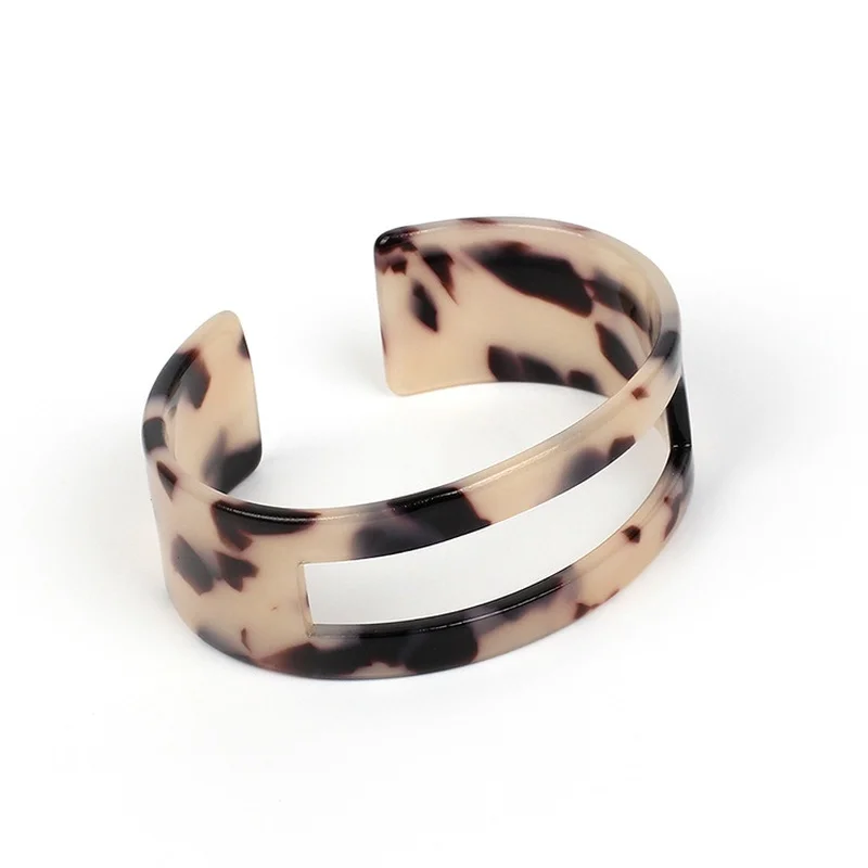 Винтажный Художественный темперамент личности пластиковый полимерный браслет