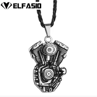menss motorcycle rumble engine pewter pendant free necklace fashion jewelry lp254