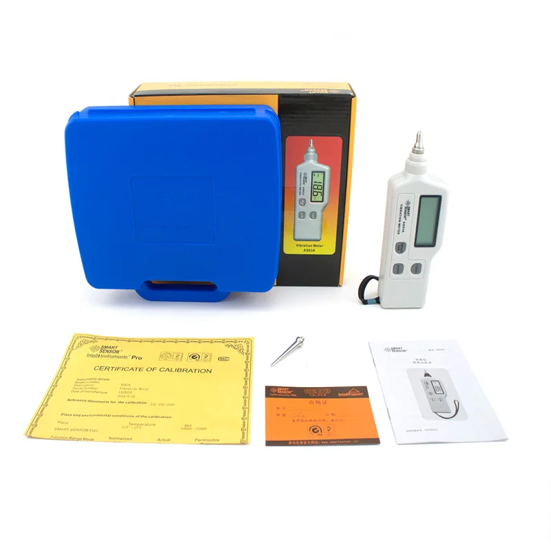 Цифровой Вибрационный измеритель AS63A ручной тестер вибрации с вибрационным