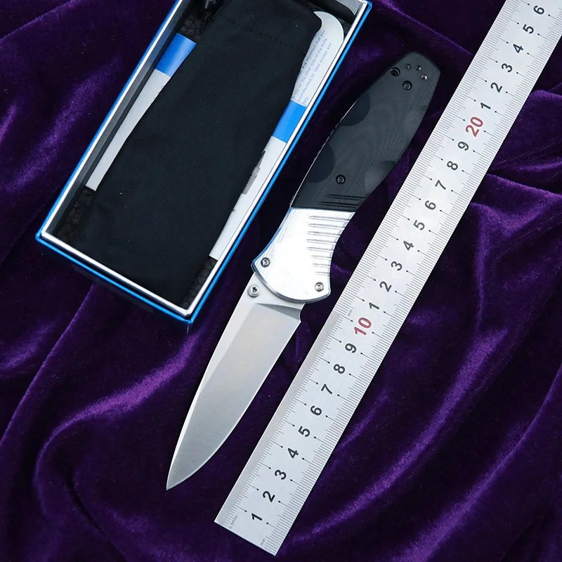Складной нож LEMIFSHE 581 D2 G10 из стали и алюминия Карманный Походный для выживания