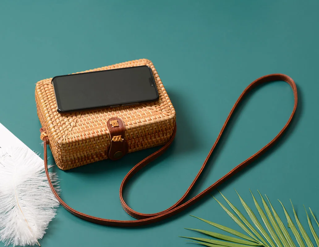 Летняя круглая Соломенная Сумка Пляжная bolso mimbre paja Плайя sac paille rieten tas torebka wiklinowa osier verano Женская плетеная Сумка