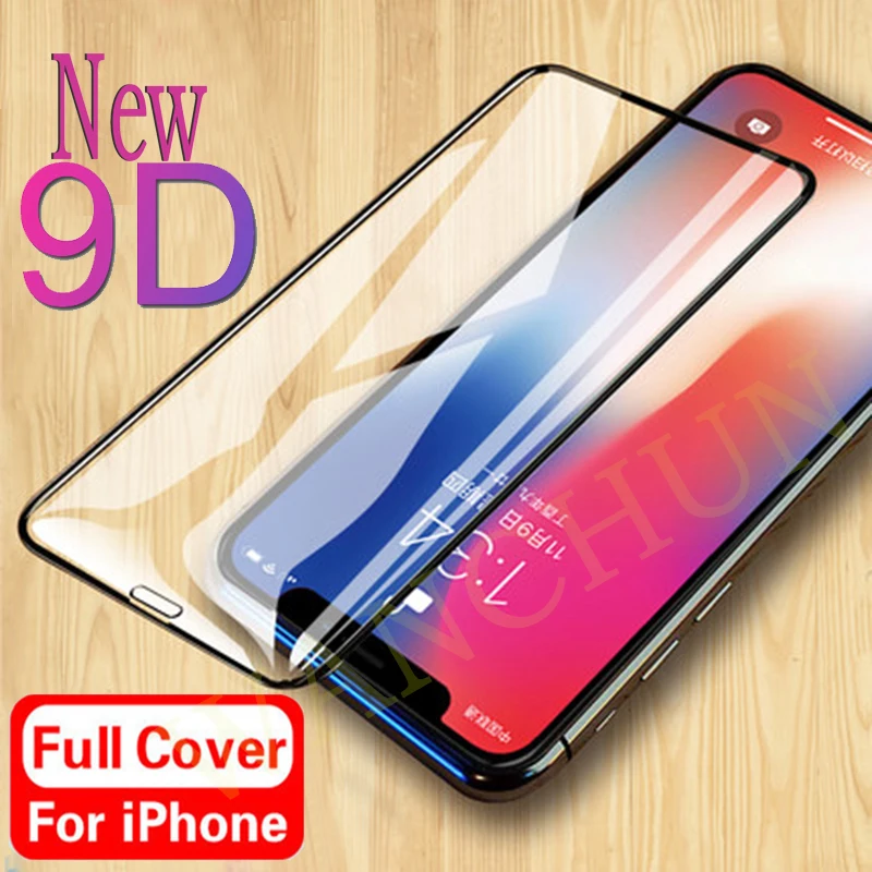 9D Защитное стекло для iphone 6 6S 7 8 plus X XS MAX защита экрана XR | Мобильные телефоны и
