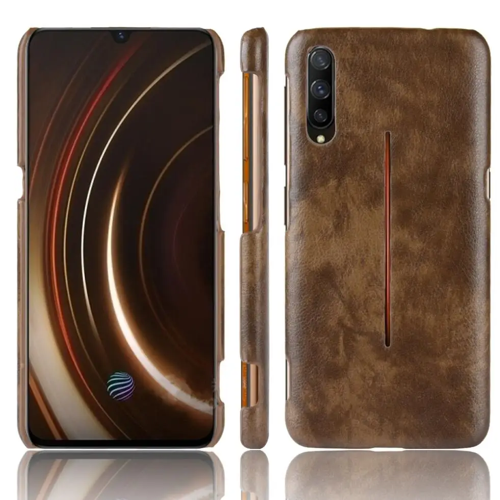 ДЛЯ Vivo iQOO/vivo X27 классический личи кожа текстура ударопрочный Жесткий ПК PU
