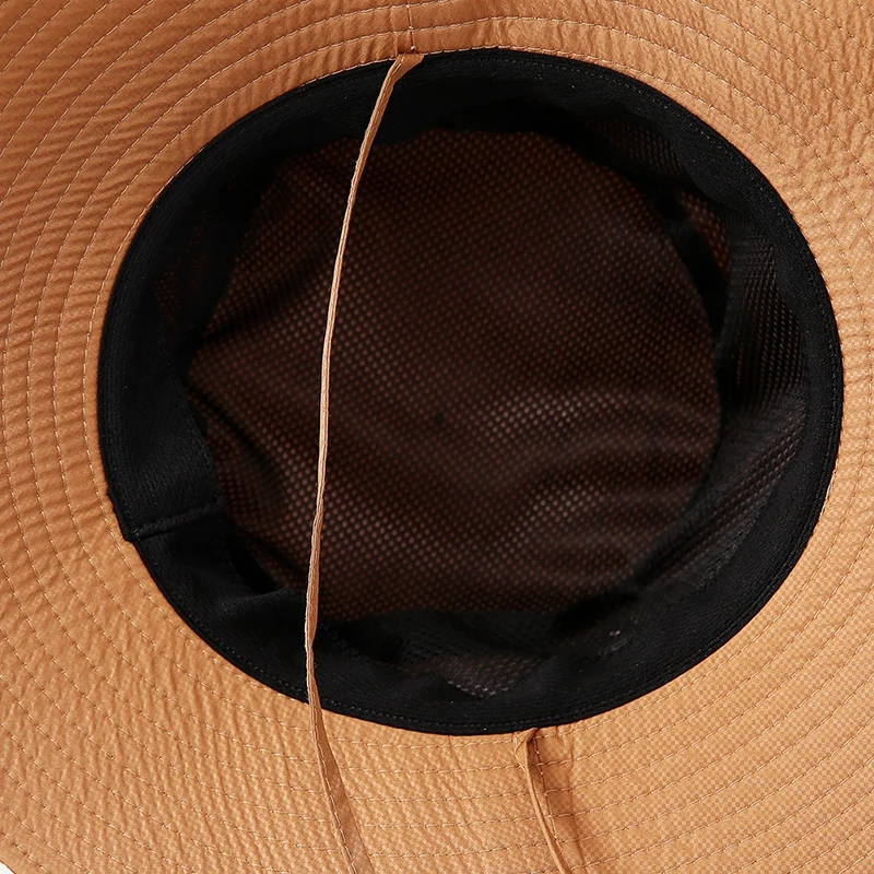 

Summer Fishing Hat Man Women Wide Breathable Mesh Fishing Cap Beach Hats Sun Men's Outdoors UV Protection Shade Hat