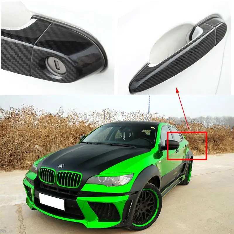 Наклейка на дверную ручку из углеродного волокна для BMW X6 E71 xDrive35i 50i x6m 40i m50d 2008 2013|car