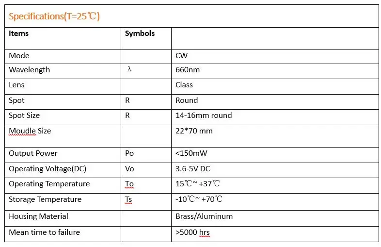 150mw 660nm красный лазерный модуль 3,6 v-5 v DC для комнаты/реквизит для лабиринта/бар Танцы лампа
