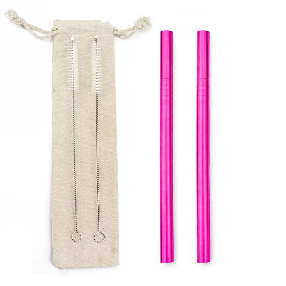 Металлическая соломинка для чая Boba из нержавеющей стали прямые многоразовые