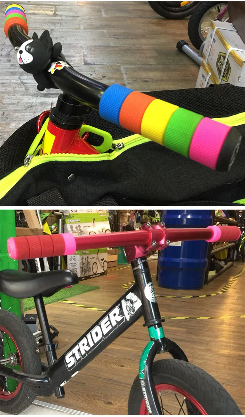 Propalm 1 шт. DIY разноцветный велосипед ручки MTB шоссейный велосипед TPR резиновая ручка Торцевая планка фиксированная велосипедная планка концы велосипедный нескользящий руль