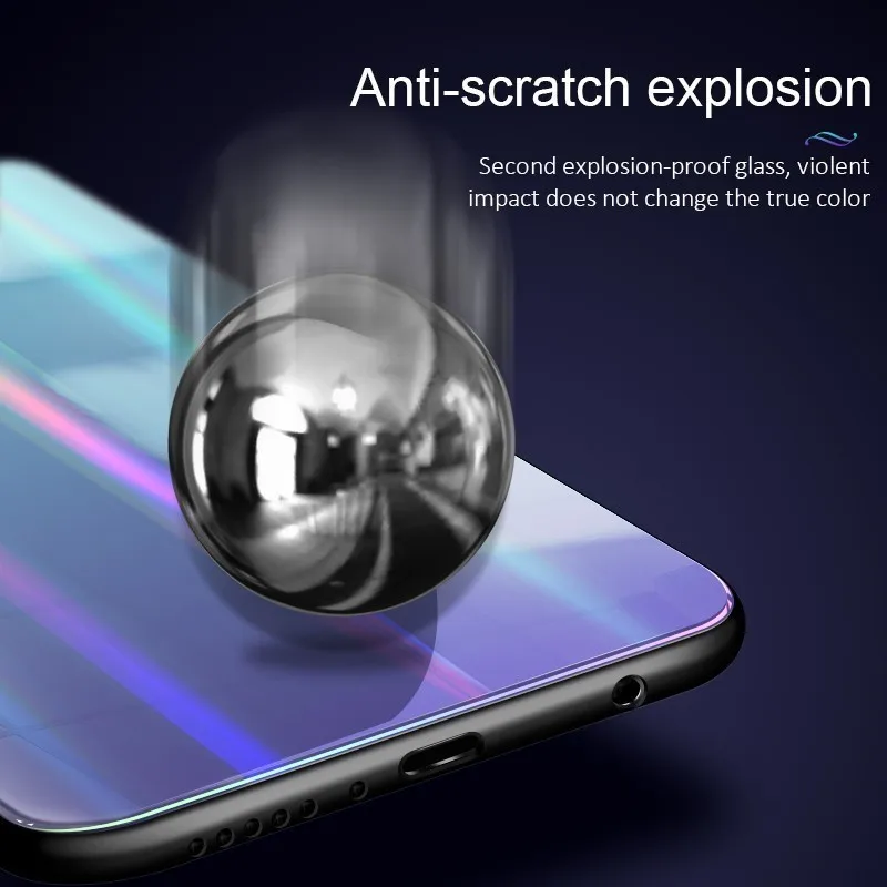 Чехол для телефона с градиентным стеклом huawei P Smart 2019 P20 Pro Lite Mate20 Nova3i 4 p30 p30pro Magic2