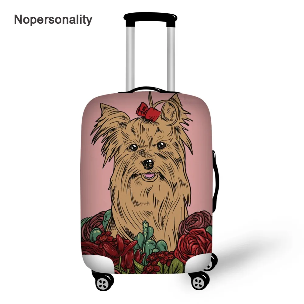 Защитный чехол для чемодана Nopersonality эластичный с принтом йоркширского терьера 18