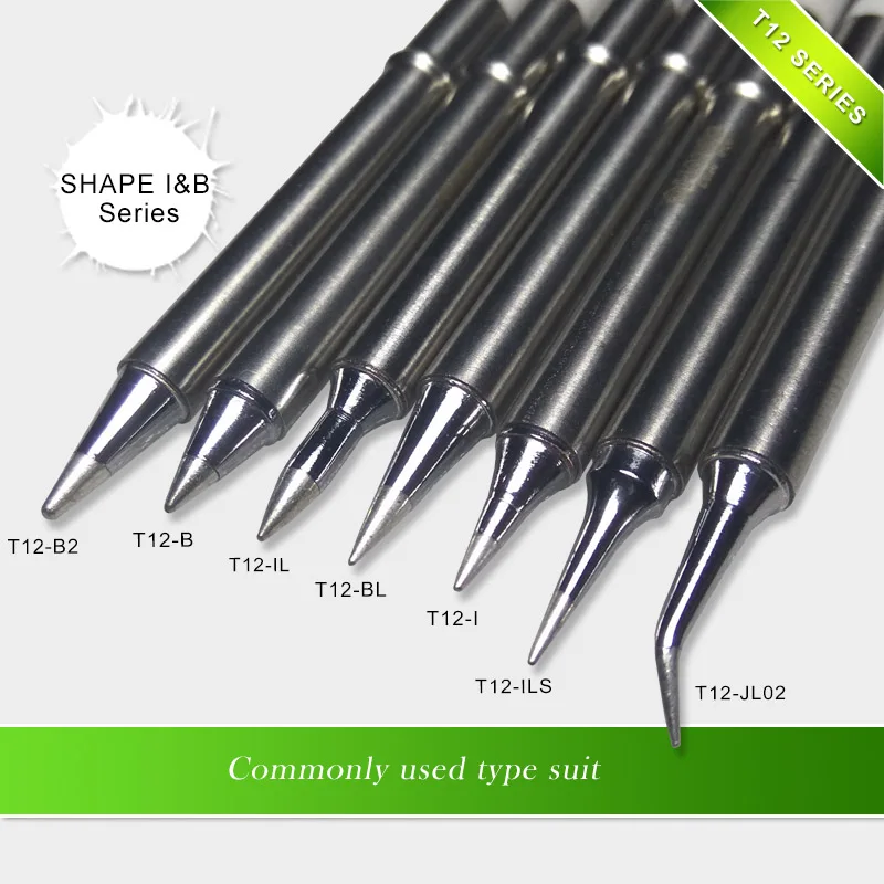 SHAPE I&ampB series T12-B2 T12-B IL T12-BL T12-I ILS JL02 T12 Iron Tip For FX951 STC AND STM32 OLED Soldering Tip/stinger/sting |