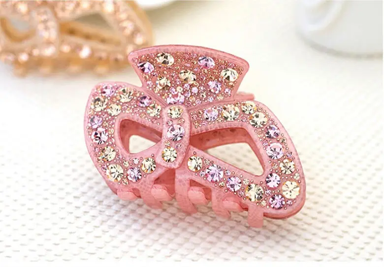 Роскошные акриловые заколки для волос Стразы 2019 4 цвета свадебные аксессуары