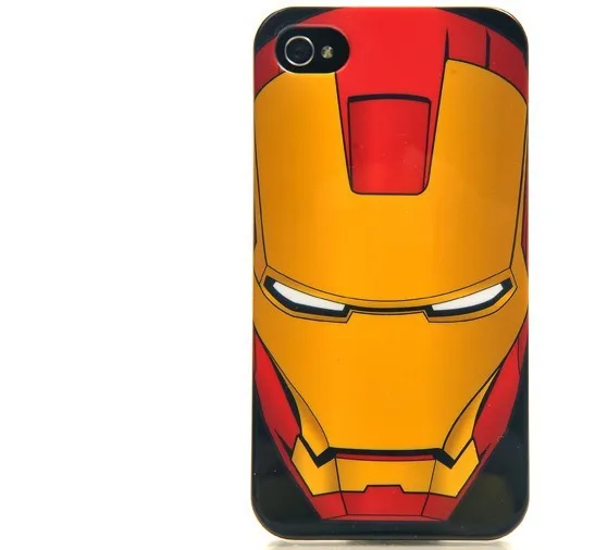 10pcs New! 100% original Marvel Avengers ironman Iron Man Cases Cover Skins for iphone 4 4S Free shipping|skinning hazelnuts|skin modelmen skin |