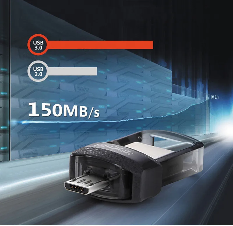 SanDisk мини-флеш-накопитель 32 Гб OTG USB флеш-накопитель 16 ГБ 32 ГБ 64 ГБ 128 Гб двойной флеш-накопитель Автомобильный ключ Usb 3,0 флеш-накопитель высокоскоростной флеш-диск