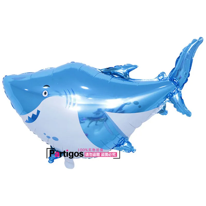 shark 1 шт. большой гиппокамп Осьминог Рыба Акула фольгированный шар океанские животные тематические праздничные детские подарки украшение на день рождения Гелиевый шар - Цвет: shark