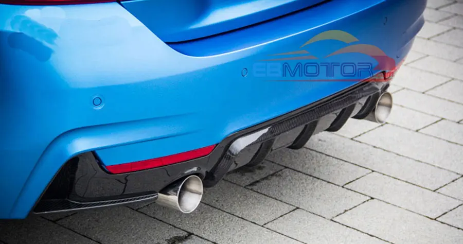 Неокрашенный задний диффузор из стекловолокна для BMW F32 F33 F36 435i GranCoupe M спортивные
