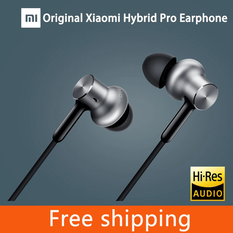100% оригинальные наушники Xiaomi Hybrid Pro HD с микрофоном вкладыши Hi Fi шумоподавляющие