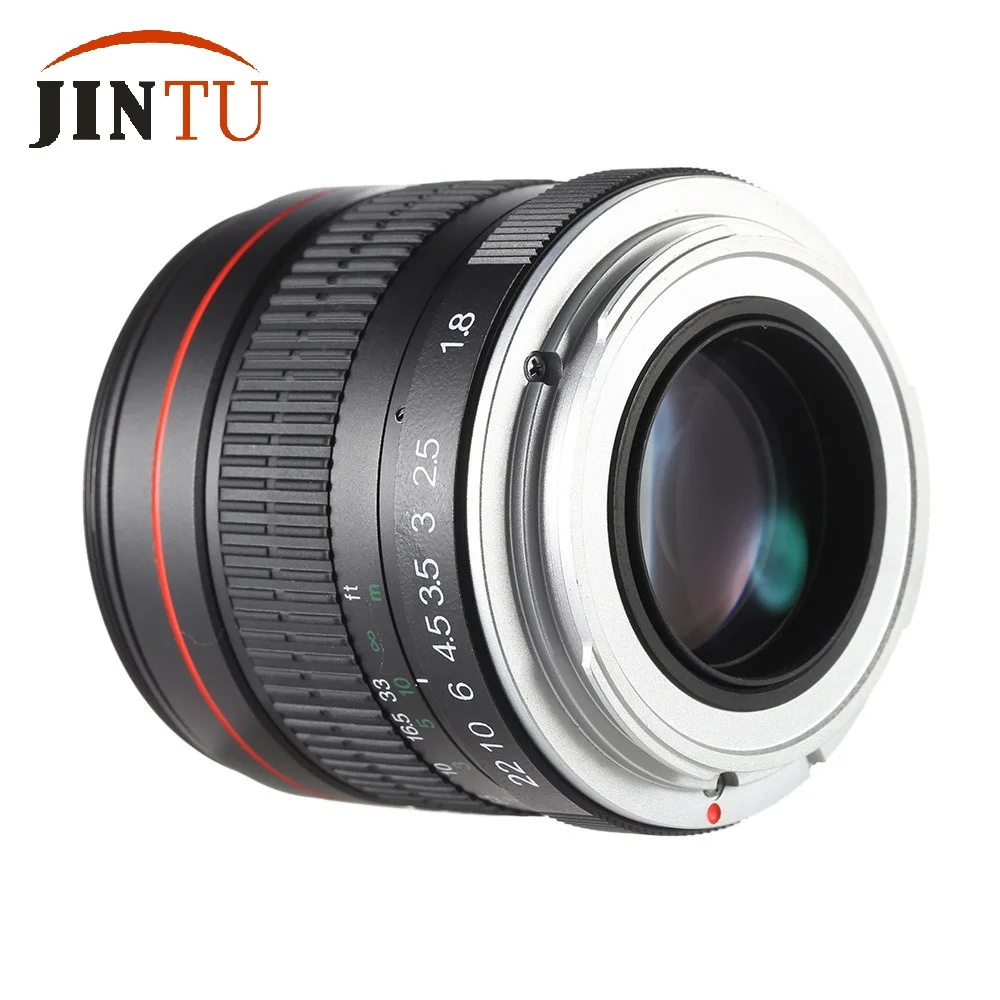 Портретный объектив JINTU с ручной фокусировкой 85 мм F1.8 для камер Canon EOS T5i T4i T3i T2i T1i XTi