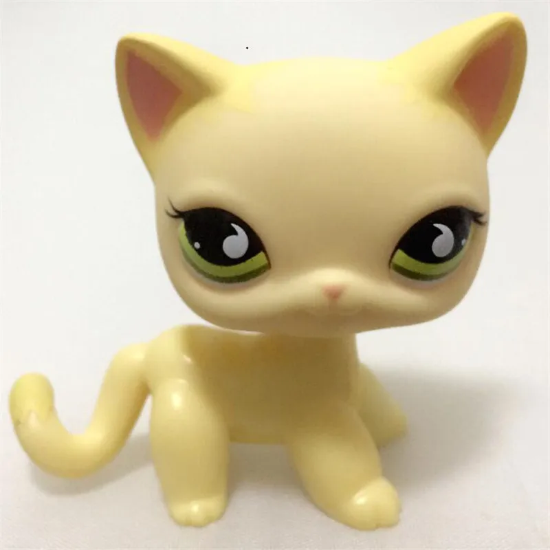 Реальные игрушки из коллекции Lps Pet Shop стоящая кошка с короткой шерстью белая 2291