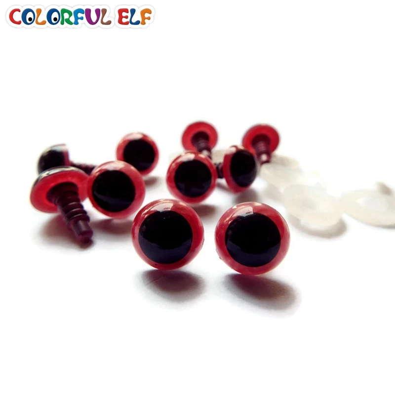 Розовые безопасные глаза подходят для плюшевых кукол игрушек животных вязаных 8