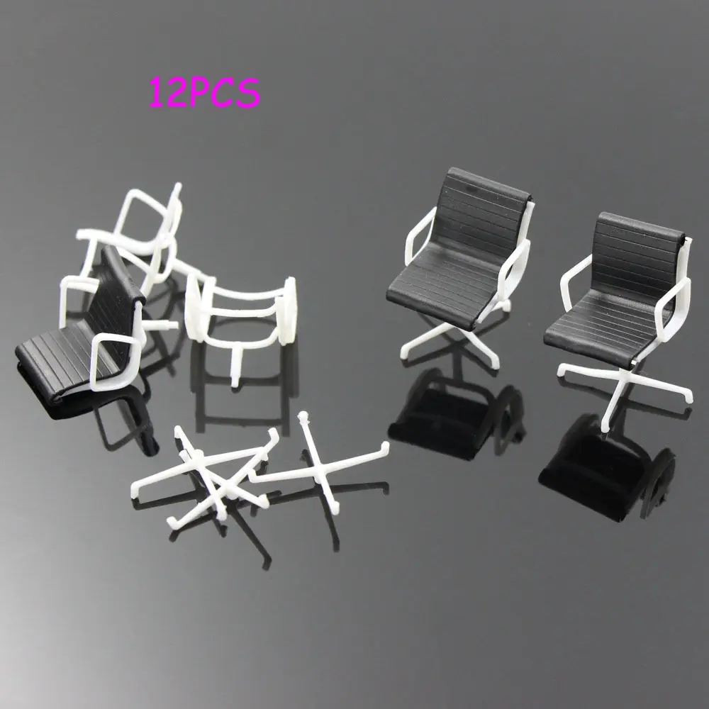 

ZY23025 12pcs Model Train Railway Leisure Chair Settee Bench Scenery 1:25 G