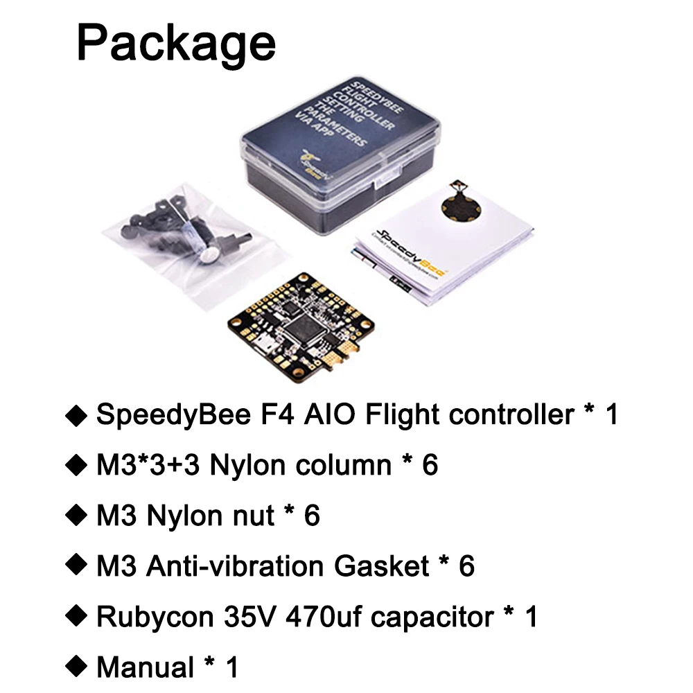 Новый обновленный Контроллер полета SpeedyBee F4 AIO V2 встроенный модуль управления