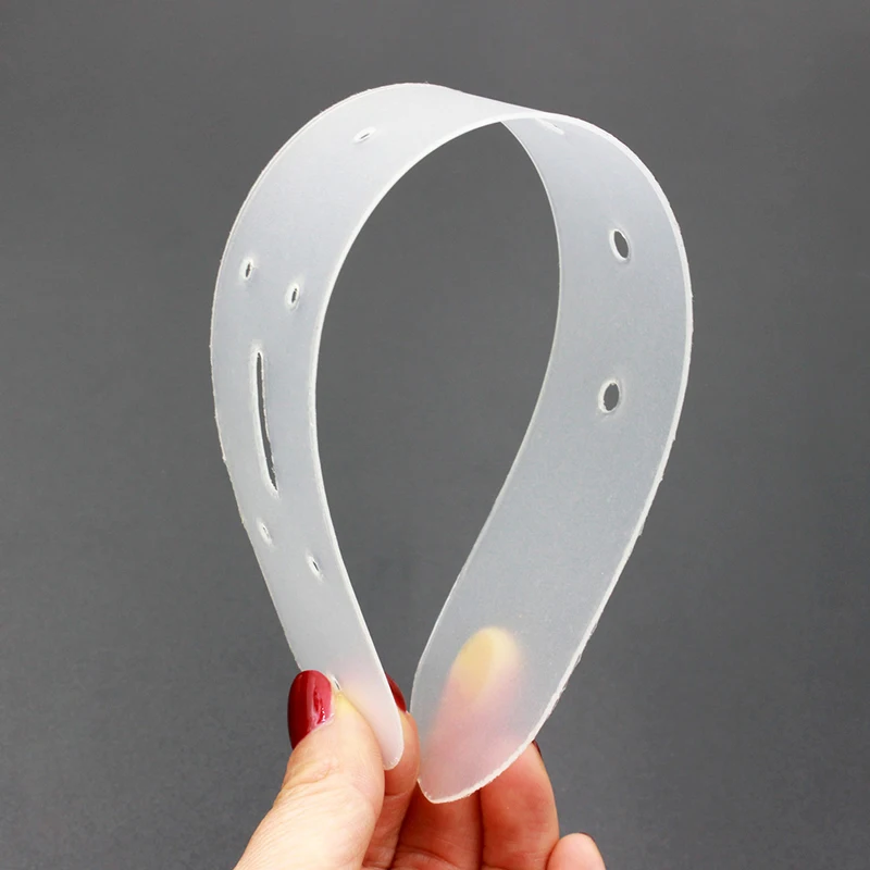 5 размеров полупрозрачный пластиковый шаблон для отверстий в коже