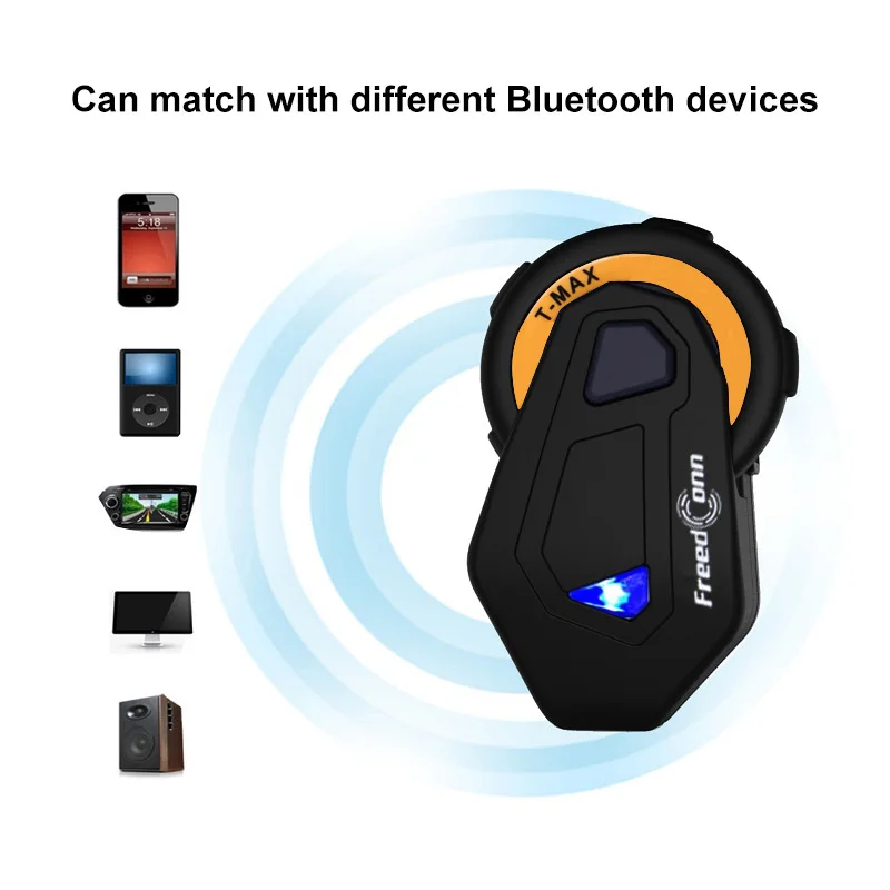 FreedConn сабвуфер динамик мотоциклетный шлем bluetooth Водонепроницаемый