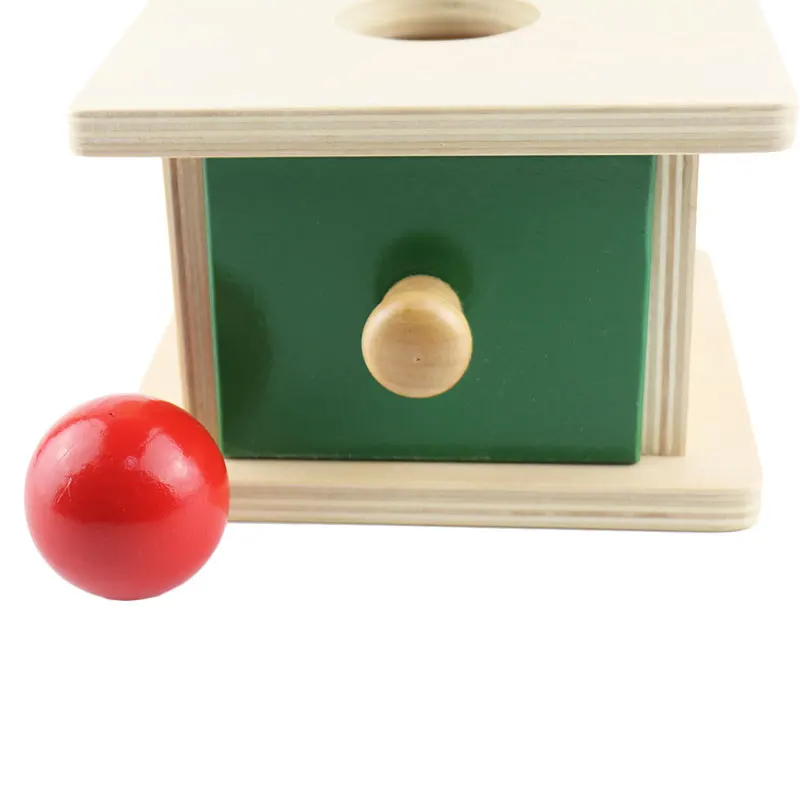

Wooden Montessori Toys Baby Wooden Ball Matching Box Learning Wooden Toys Montessori Materials Preschool Sensorial VFB1145T