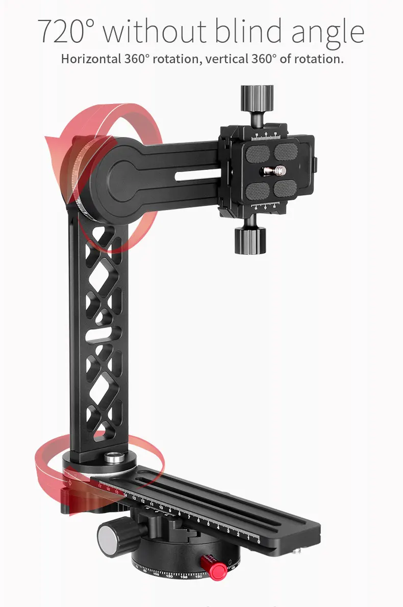 XILETU 720PRO-2 панорамная головка штатива с высоким покрытием 360 градусов с расширенной qr-пластиной и узловой направляющей для цифровой камеры