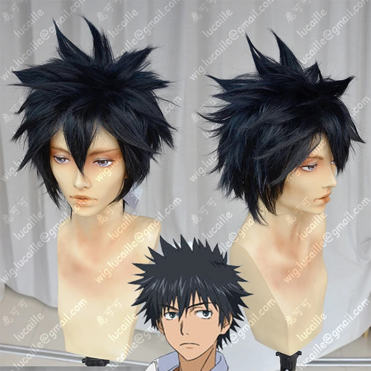 Anime Fairy Tail Gray Fullbuster Cosplay Wigs Short Heat Resistant Synthetic Hair Wig + Cap | Тематическая одежда и