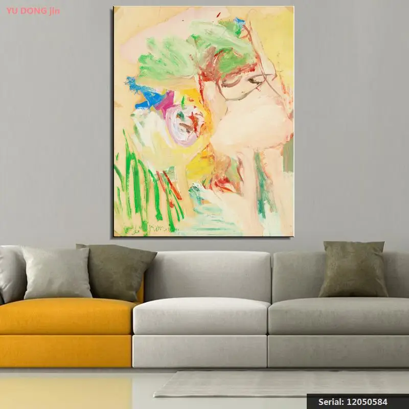 Классическая масляная живопись William de Kooning рисование искусство спрей холст без