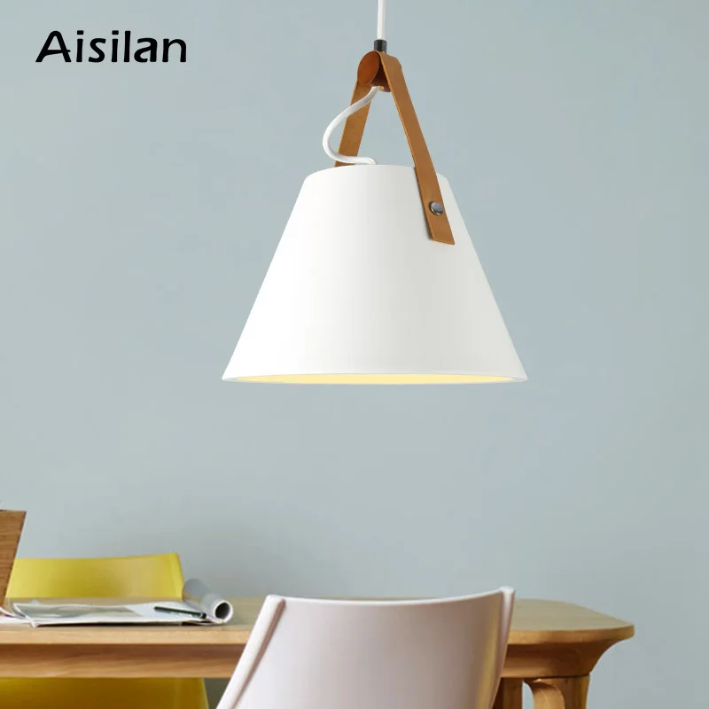 

Aisilan Nordic LED pendant light modern E27 Shape line for bedroom corridor study kitchen creative resturant AC85-260V