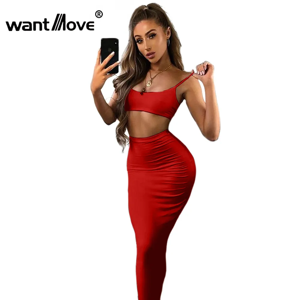Женский летний сексуальный комплект Wantmove из двух предметов короткий топ на